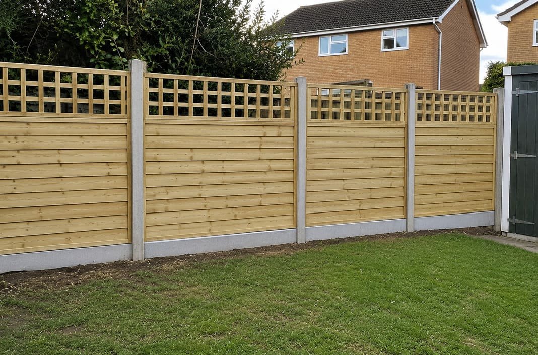 New garden fencing supplied and fitted.