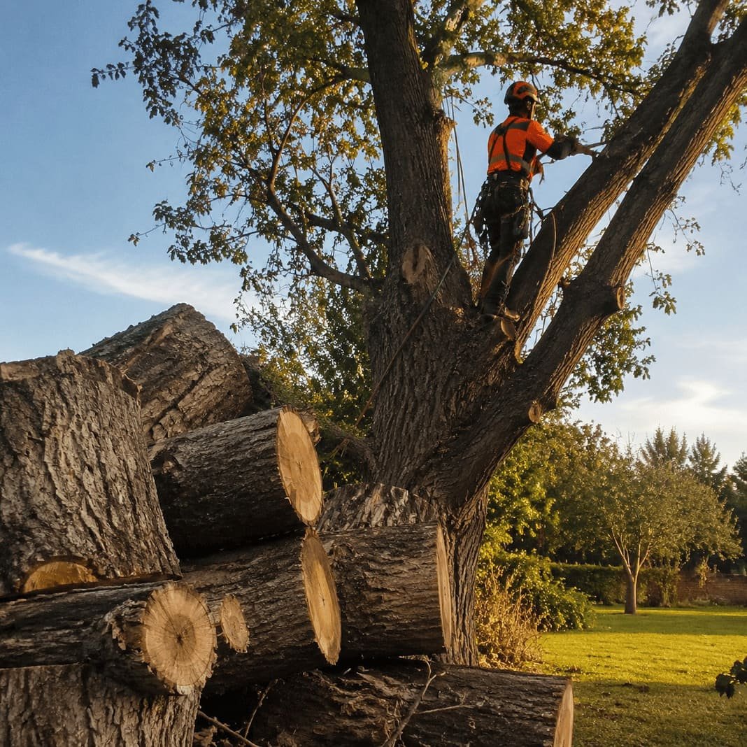 Mature garden tree assessed before any tree removal in Hertfordshire.